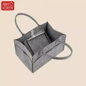 [하프클럽/알티피아]기본 숄더백 그레이 기저귀 가방 기저귀가방 펠트