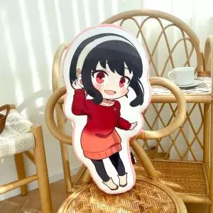 스파이패밀리 SD 라인 프린트 쿠션 - 요르 포저캐릭터 인형 베개 인테리어 거실 소파 요포저 요인형