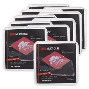 멀티 케이스 65x65 속지교체 10매아크릴 투명액자 표지판