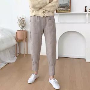 여성 배기 팬츠 겨울 바지 모직 여자 3색밴딩 운동 운동복 스포츠의류