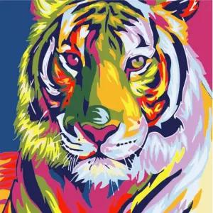 하모니아트 DIY 유화그리기 세트 20x20 호랑이페인팅 그리기 DIY명화그리기 그림그리기 DIY키트 취미생활