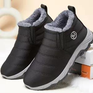 발이 편한 따뜻한 여성 방한화 털 패딩부츠 슬립온 패딩신 캐주얼신 유니크한룩 방한신 운동화 방수 겨울