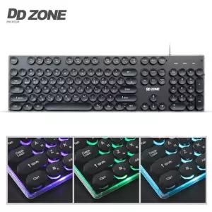 레트로감성 멤브레인 LED키보드 (블랙)PC 마우스 컴퓨터 노트북