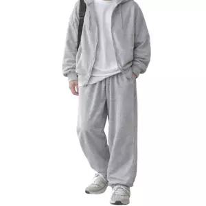 겨울 데일리 기모 와이드 스트링 밴딩팬츠 빅사이즈 캐주얼 루즈핏 트레이닝 홈웨어 밴팬츠