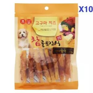 (참좋은간식) (10개묶음) 고구마치즈 연어말이-100g보상 애견 맛좋은 강아지훈련 반려 애완 동물