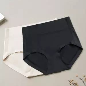 팬티 심리스 무봉제 노라인 햄팬티 미디 누드 자팬티 카드 레이스