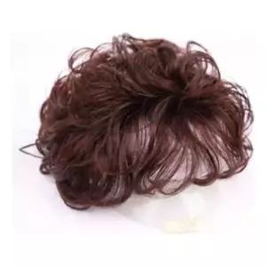 인모 웨이브 볼륨 정수리 가발 내추럴 스타일자연스러운 헤어 연출 미니 볼록 스타일링 미용 세련된 일상용