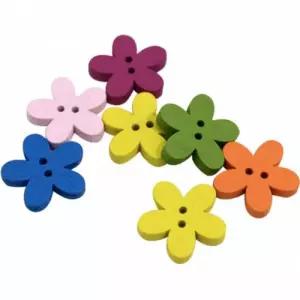 부자재 가방 재료 칼라 꽃 모양 단추 중 200개입 만들기 공예 만들기교구 만들기교재 학습 글로벌이지