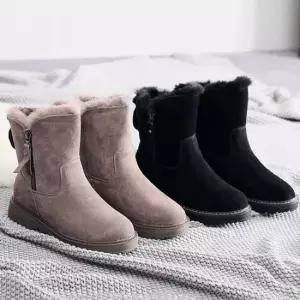 겨울 여성 털부츠 방한화 미들부츠 방한부츠 기모안감 털부츠 방한부츠 방한화