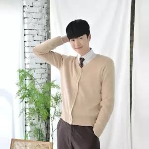 교복몰 베이지 남자 가디건 학생 테마교복가디건 코스프레 코스튬 의상 파티 디건 남학생 단추