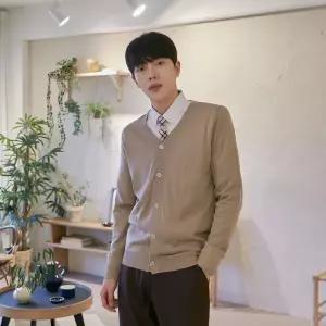 교복몰 보풀방지 남자 가디건 코코아학생 카디건