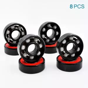 8pcs 608 2RS 하이브리드 세라믹 볼 베어링 8x22x7mm ABEC-11 고속 롤러 스케이트 스케이트 보드 휠 소형