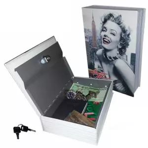 북세이프 헐리우드 마릴린먼로 표지 책금고비밀 저금통 시크릿 책상자 선물 케이스