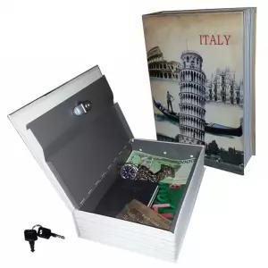 북세이프 이탈리아 피사의 사탑 표지 책금고비밀 저금통 시크릿 책상자 선물 케이스