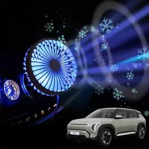 EV3 차량용 송풍구 호환 선풍기 시즌3운전 트럭 자동차팬 차량 자동차용 여름 USB 쿨링 용선풍기 카팬 카펜