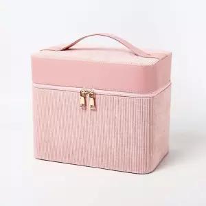 휴대용 3단 메이크업가방출장용파우치 파우치 사각치 주머니 화장품 다용도 여행치 화장품치 용치