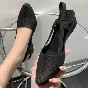 여성단화 웨지힐 슈즈 체크무늬신발 캐주얼구두 캐주얼구두 페니로퍼 여성단화구두