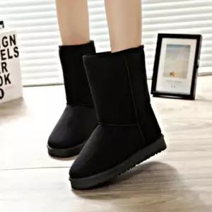 롱 디자인 겨울철 따스한 털 안감 롱어글 양털부츠 하이힐 여자플랫슈즈 여성로퍼