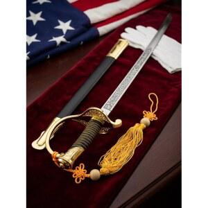 공식 39인치 USMC NCO 의식용 검 u2013 힐트 앤 미러 폴리싱 스테인리스 스틸 블레이드 칼집 포함