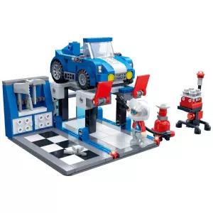 MSCT_(반바오) 오일 교환 구역-풀백 모터 BO8636조립블럭 취미 용품 어린이 조립용 장난감 블록 만들기