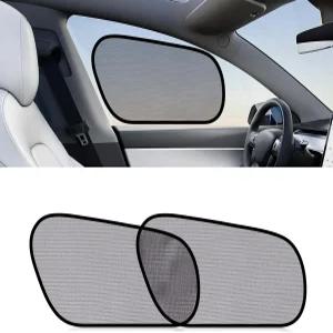 운전자를 위한 XCBYT 테슬라 모델 Y 차량 창문 그늘막 햇빛 차단기를 2개의 PCS 부착 측면 가리개 단열재