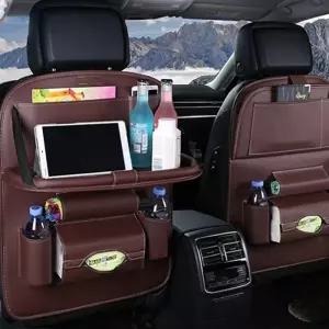 차량용 수납 정리 시트포켓 오염방지 킥매트 테이블형 용백