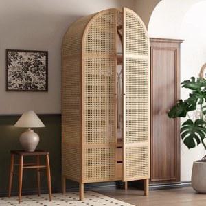 원목 옷장 양문형 우드 안방 장롱 수납형 레트로 클래식