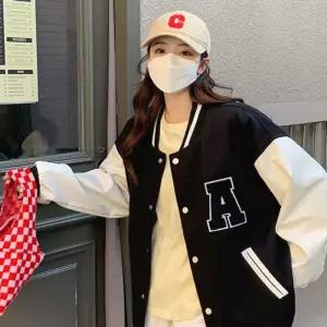 귀여운 야구점퍼 여성 영문 스타일 겨울 캐주얼자켓 과잠 잠바 재킷