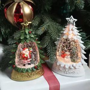 23010 크리스마스 미니 트리 워터볼 4type 눈사람 장선물 식품 조명식품 집들이 식소품 카페식품 거실식품