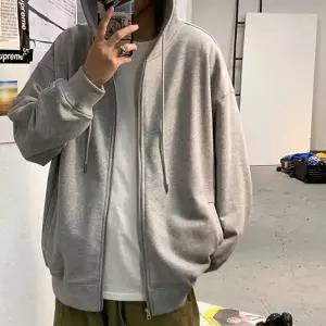 남녀공용 베이직 기모 후드 오버핏 무지 집업 점퍼여자잠바 야구 여성얇은 깔깔이 뽀글이 여성봄 겨울 여자