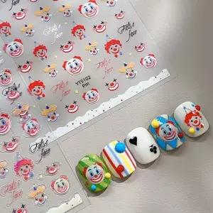 立 감 피에로 네일 데코 스티커