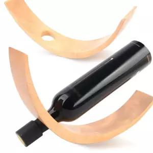 원목 와인랙 망고나무 홀더 우드거치대와인보관함 소품 보관대 용품 수납대 초승달모양거 수납함