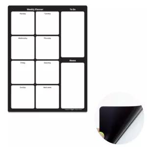 냉장고 스틸 주간 생활계획표 자석 화이트보드보드판 화이트 메모패드 게시 보드 마그넷