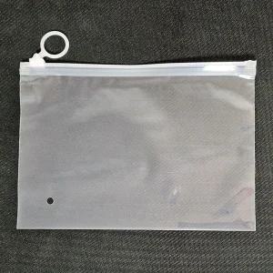 투명 슬라이드 고리형 지퍼백 수납 파우치20x14cm dad7+6nWQ