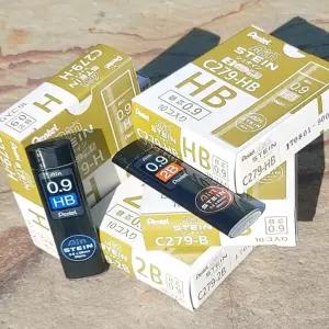 0.9mm 고강도 샤프심..펜텔 AIN STEIN 1다스(10통)사무용품 문구용 필기용 리필 도구 필기류 필기구