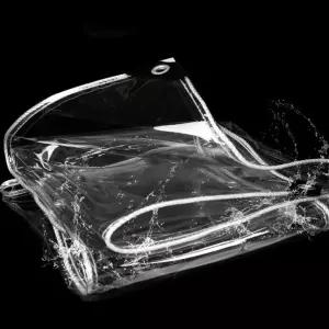 키밍 투명 PVC 방수포 천막 다용도 덮개차량 커버 대형 바람막이 비닐 옥상 커텐 량용 캠핑 사각 가림막 햇