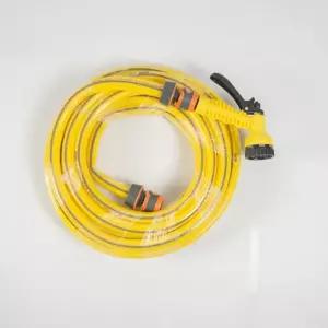 미란다 사계절용 노랑 PVC 물호스 스프레이건 세트 내경 18mm x 10M co-01128 (4B711)세차 세차 분사건 분