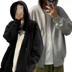 나프커 기모 오버핏 무지 여성 남성 가을 겨울 후드집업 빅사이즈 루즈 남자 여자 간절기아우터 자켓 플키