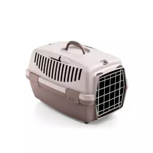 스테판플라스트 걸리버1 철문 파우더핑크 로즈브라운반려동물캐리어 강아지이동장 고양이이 이동장 공항이