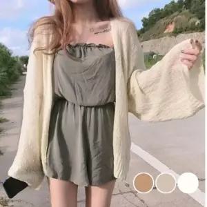 사계절 얇은 루즈핏 긴팔 시스루 니트 숄 가디건 여성가디건 여자가디건 겨울가디건