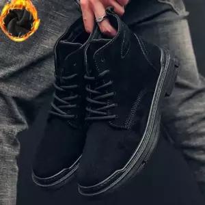 남성 모던한 디자인 스웨이드 기모안감 워커 남성워커 캐주얼워커 겨울워커 기모워커