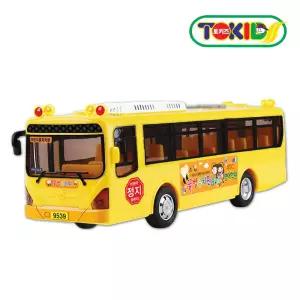 정경유통 토키즈 어린이 유치원 버스 tk-065 프릭션 후션 자동차 통학 셔틀 우리말 음성멜로디장난감 코레