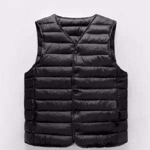 남녀 공용 데일리 출근 룩 경량 패딩 조끼 베스트이너 남성 누빔 점퍼 남자 사무실 사무용