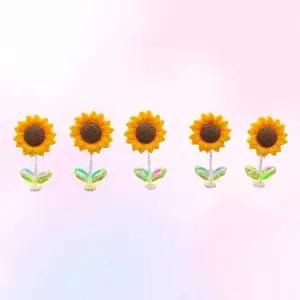 WL 행운 해바라기 미니 자동차 대시보드 장식 썬바이저