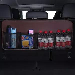 자동차 정리함 A타입 수납 트렁크 포켓 가죽 그물망