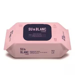 수앤블랑 물티슈 캡형 72매 3개 화장지 아기 식당 휴대용