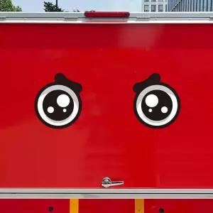 앵그리왕눈1 고휘도반사 대형 차량스티커 270x300mm자동차 용스티커 이스티커 모양 하이빔 육각 화물차 야