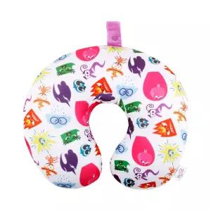 인사이드 아웃 2 투톤 목쿠션베개 여행 받침 보조 휴대용 여행용