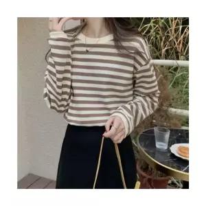 티셔츠 사무실 상의 스트라이프 실내 스웨터 보온 가목폴라 봄 선물 세일 겨울 여성조끼 양털