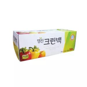 크린백 300매 대형 30X45cm위생팩 크린 뽑아쓰는 뽑아쓰는팩 비닐봉투 다용도 식품보관 젖은물건 냉장냉동